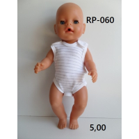 Romper wit met stipjes