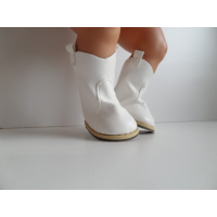 cowboylaars wit  voor de 43 cm pop