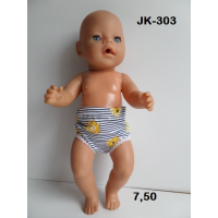 Jurk marine met zonnetjes en onderbroek