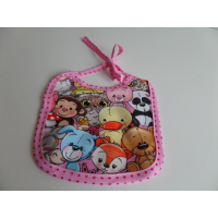 Jurk, legging en slab. Rose met dieren