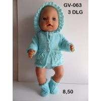 Gebrede romper met ruche aqua