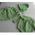 Gebreide romper met muts, mntgroen