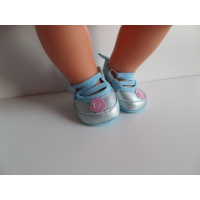Ballerina blauw, past de 43 cm pop