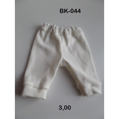 Broek ecru ribtricot