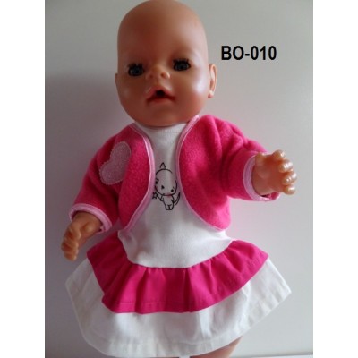 Bolero van fleece, fuchsia