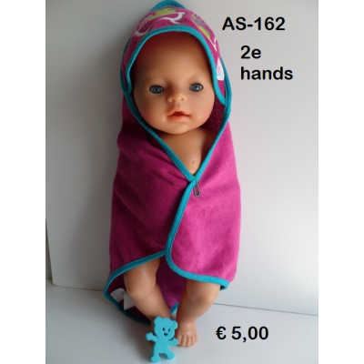 Badcape fuchsia, orrigineel Baby Born, 2e hands Badcape fuchsia, orrigineel Baby Born, 2e hands