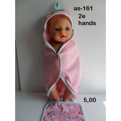 Badcape rose, Orrigineel Baby Born, 2e hands Badcape rose, Orrigineel Baby Born, 2e hands