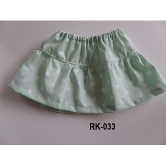 Rokje mint groen met stippen