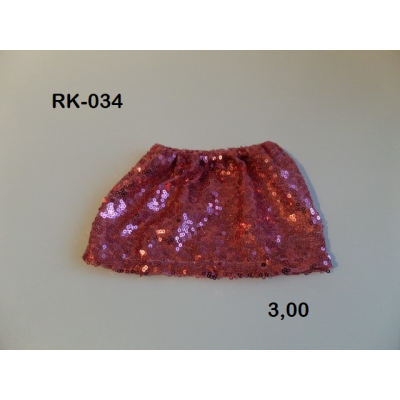 Rok rose met glitter pailletjes