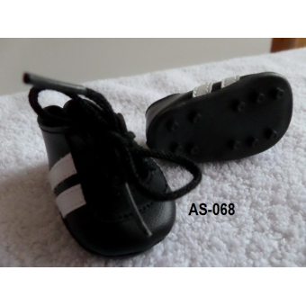 Voetbalschoenen zwart met echte noppen!