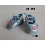Ballerina blauw, past de 43 cm pop
