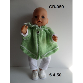 Gebreide poncho groen