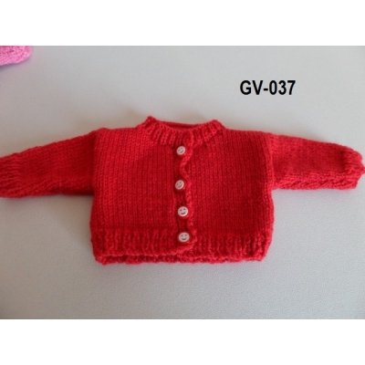 Gebreid vest rood