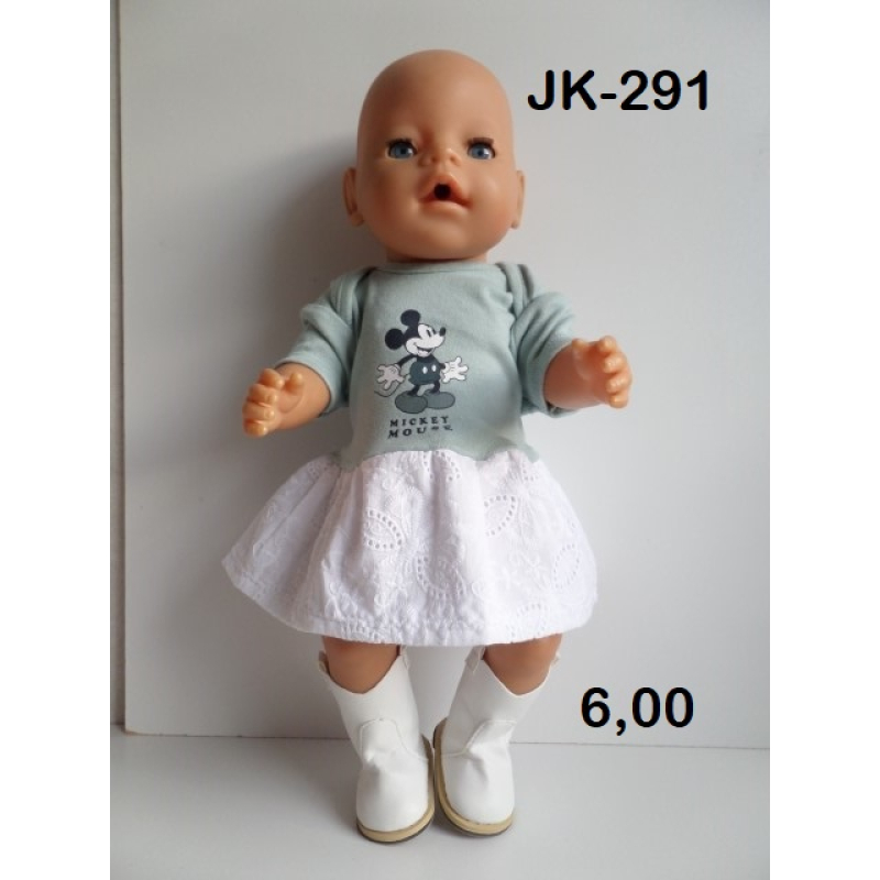 jurk Mickey Mouse met broderie rok