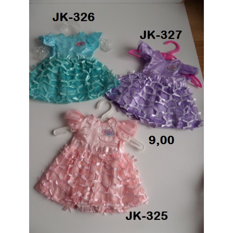 Jurk met strikjes lila