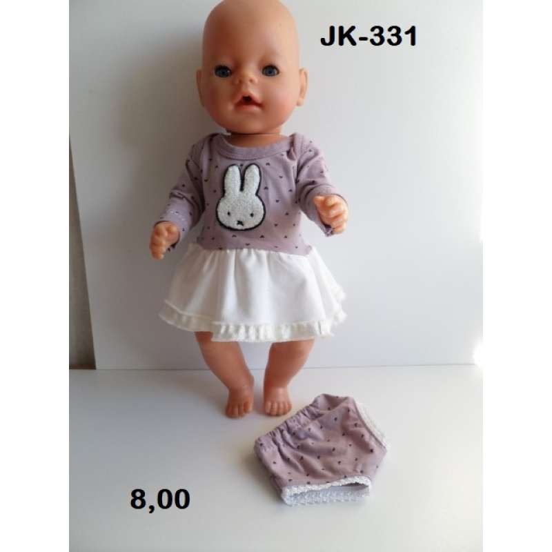 Jurk met broekje, lila nijntje