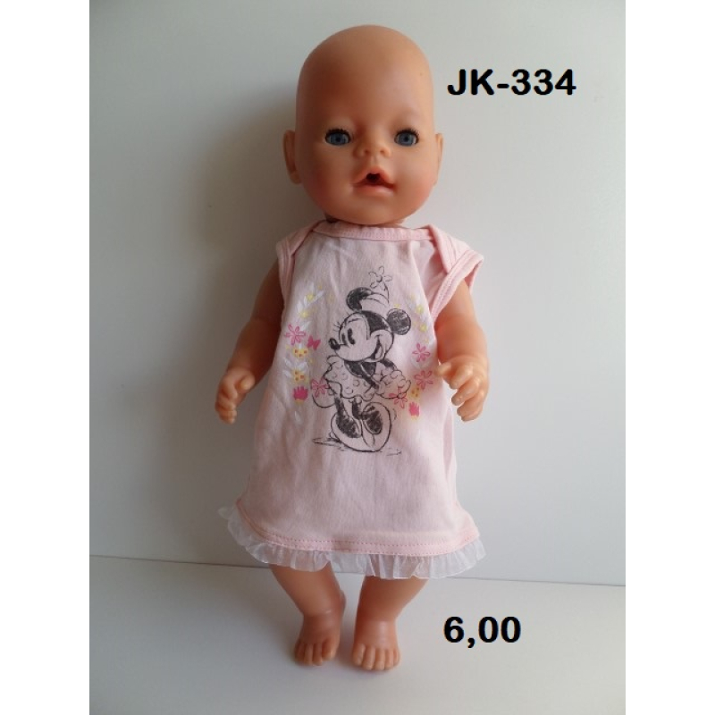 Hemdjurk rose met Mickey Mouse