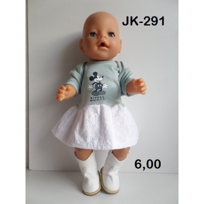 jurk Mickey Mouse met broderie rok jurk Mickey Mouse met broderie rok