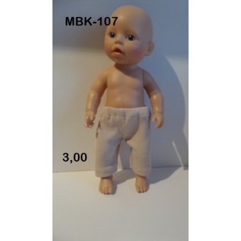 Broekje zand ribtricot