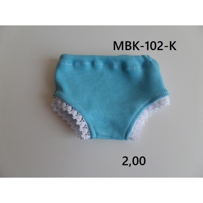 onderbroek licht blauw maat 32, 36