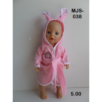 Badjas rose  pas de 32 cm pop Badjas rose  pas de 32 cm pop