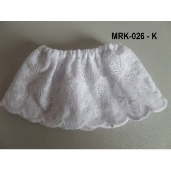 Rokje wit broderie - K