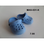 Crocs blauw past e 32 en 36 cm pop