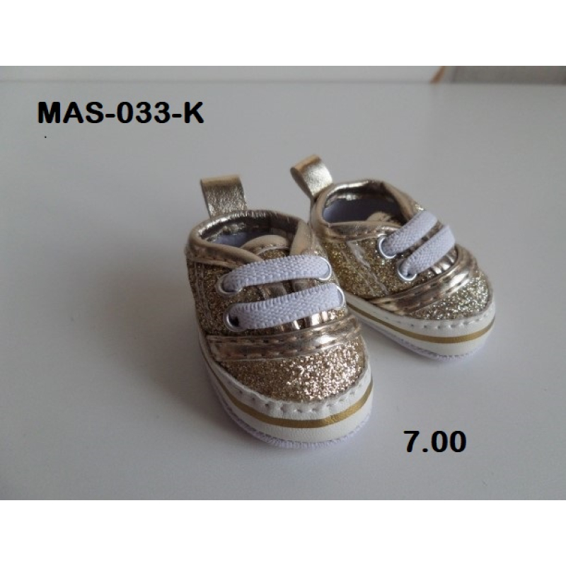 Sneaker goud, past de 32 en 36 cm pop