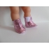 Laarsjes van metallic rose